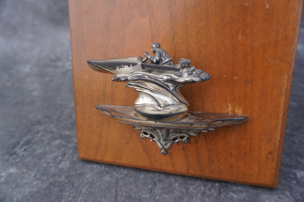 Racing Runabouts Speedboat Trophy circa 1932  Folding Tabletop Mount A3052