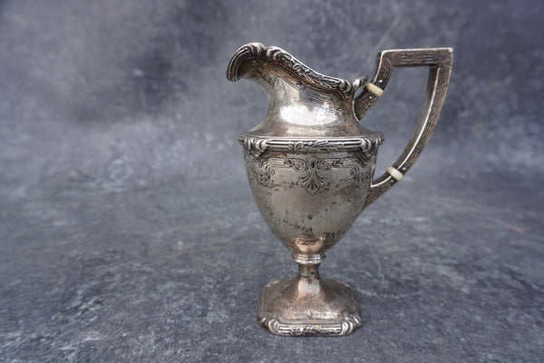 Shrieve & Co San Francisco Sterling Creamer with Mother of Pearl Embellishment on the Handle A3053