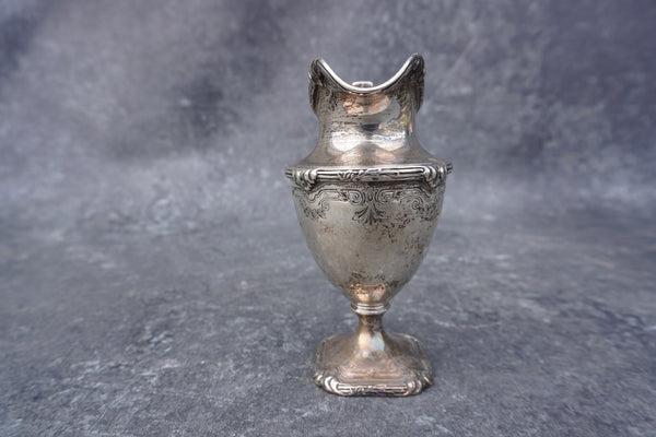 Shrieve & Co San Francisco Sterling Creamer with Mother of Pearl Embellishment on the Handle A3053