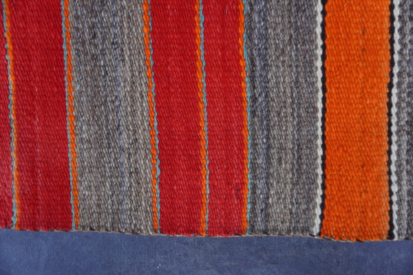 Navajo Sunday Saddle Blanket w Tassles c 1900-1910 A3056