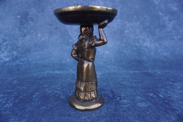 Bronze Señorita Figure c 1940 Unsigned A3062
