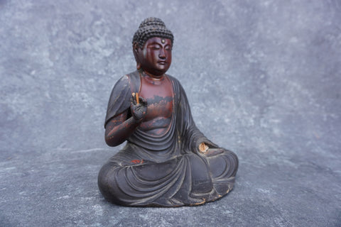 Wooden Buddha 19th Century A3066