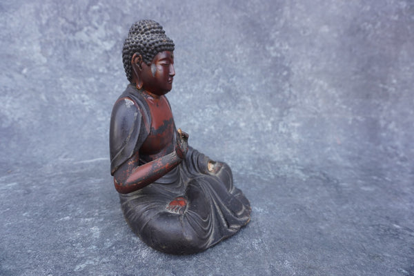 Wooden Buddha 19th Century A3066