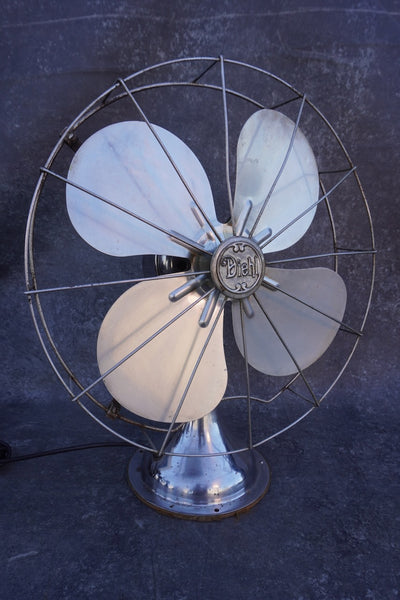 Diehl Chrome & Aluminum Machine Age Fan 4 Blade Fan A3135