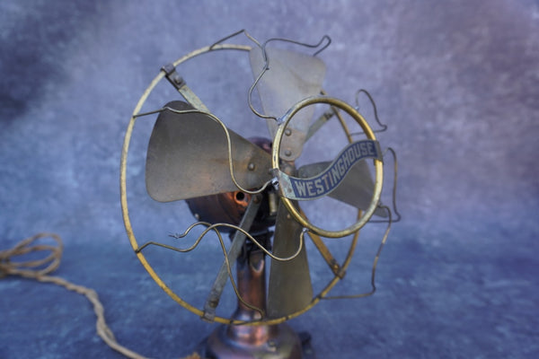 Westinghouse Small Table Top Fan in Copper & Brass A3137