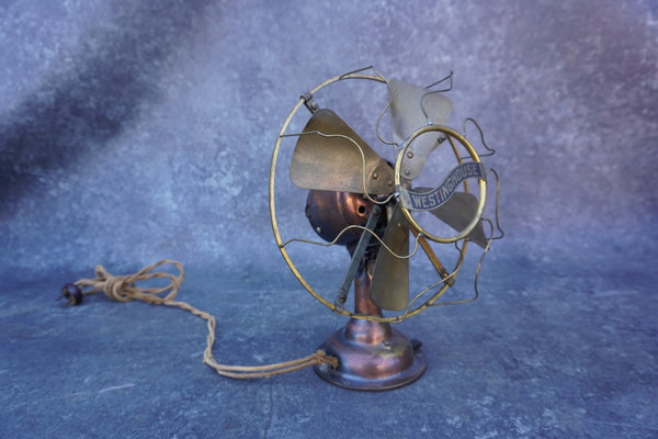 Westinghouse Small Table Top Fan in Copper & Brass A3137