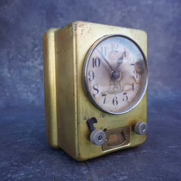 Hawker Reminder Clock in Brass 1927 A3156