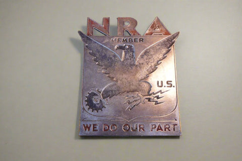 NRA - National Recovery Administration - Cast Aluminum Plaque A3168