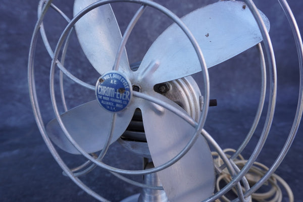 Chrom-Ever Art Deco Aluminum Fan A3181