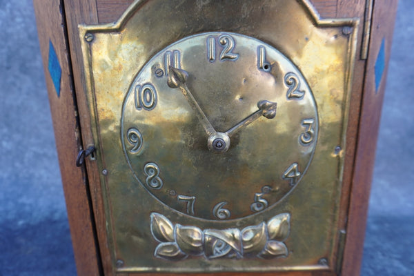 English Arts & Crafts Corner Clock circa 1910 A3190