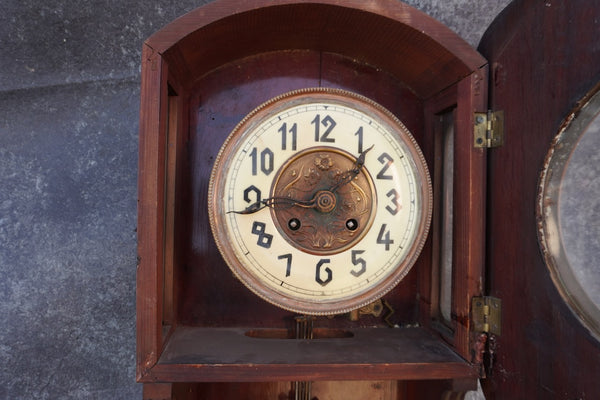 Art Nouveau Wall Clock 1890 A3202