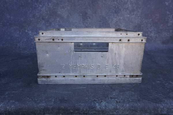 The Greco Aluminum Milk Crate for the Memphis Market  1920s - 930s. A3203