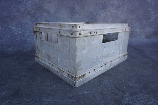 The Greco Aluminum Milk Crate for the Memphis Market  1920s - 930s. A3203