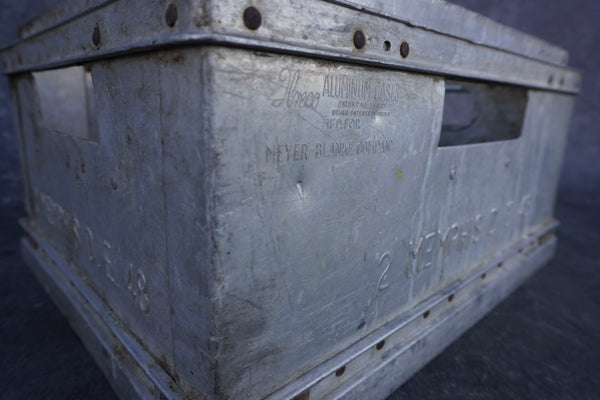 The Greco Aluminum Milk Crate for the Memphis Market  1920s - 930s. A3203