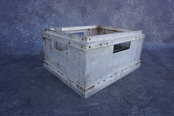 The Greco Aluminum Milk Crate for the Memphis Market  1920s - 930s. A3203