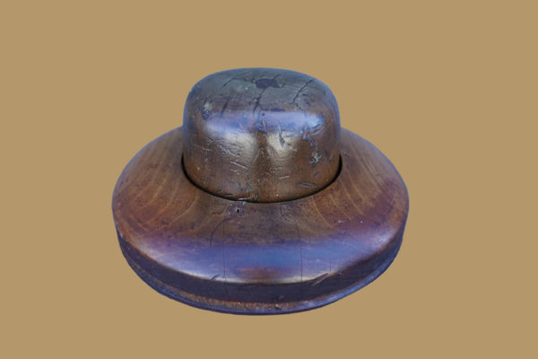 Hat Block with Brim Block Bowler A3214