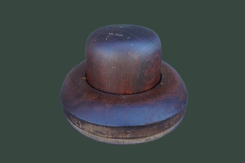 Hat Block with Brim Block Dome Top A3218