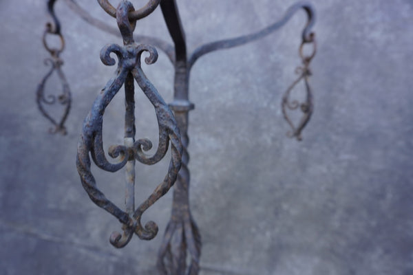 Spanish Revival Wrought Iron Plant Stand A3227