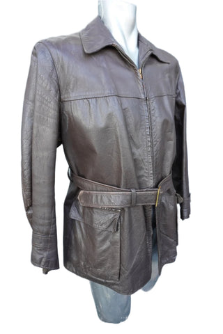 Albert Richard Co - Chevro Kid Goatskin Action Kit Sportswear Leather Coat  A3252