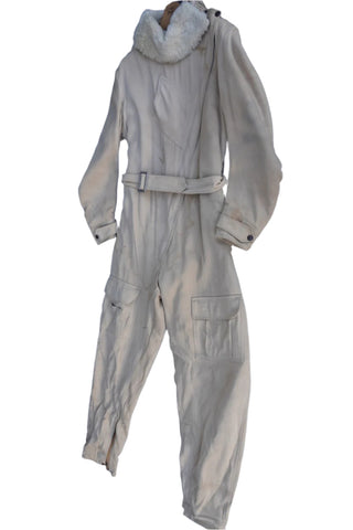 Pilot Flight Suit in Light Khaki Twill Gaberdine 1930s-40s  A3256