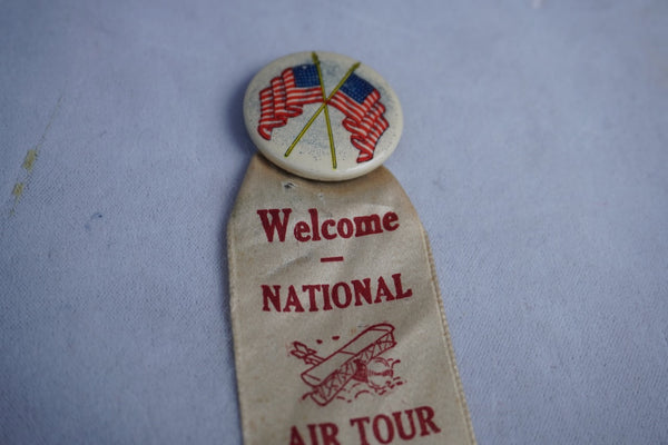 Celluloid Pinback Button -1928 National Air Tour Los Angeles - A3280