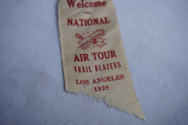 Celluloid Pinback Button -1928 National Air Tour Los Angeles - A3280