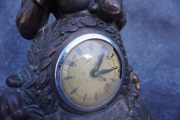 Joe Louis World Champion Clock, United Self Starting, Non Working A3301