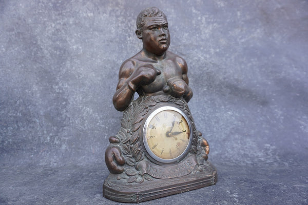 Joe Louis World Champion Clock, United Self Starting, Non Working A3301