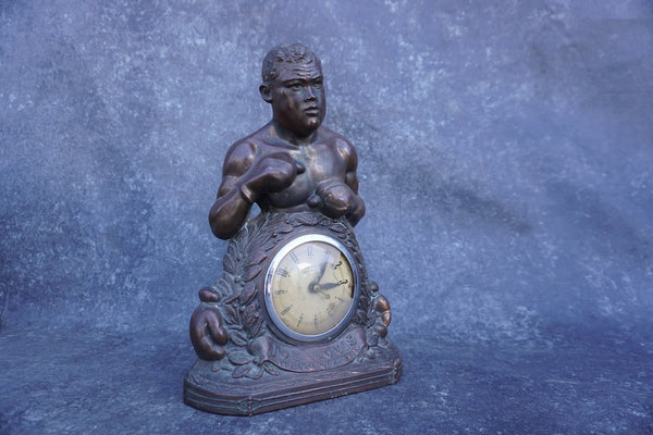 Joe Louis World Champion Clock, United Self Starting, Non Working A3301
