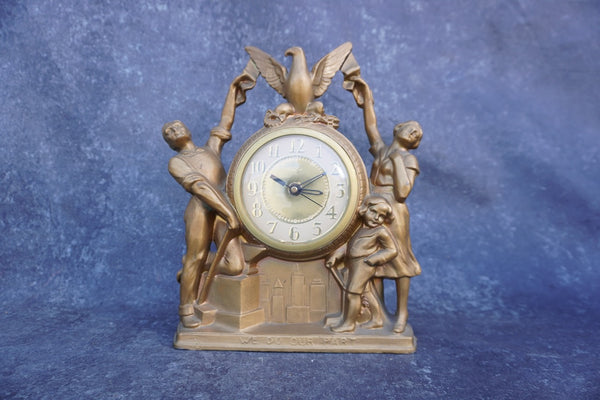 United Clock - We Do Our Part, Gibraltar Clock, Non Working A3302