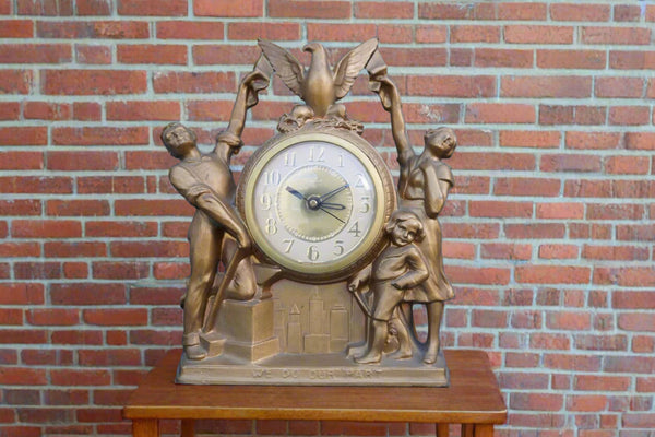 United Clock - We Do Our Part, Gibraltar Clock, Non Working A3302