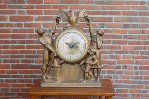 United Clock - We Do Our Part, Gibraltar Clock, Non Working A3302