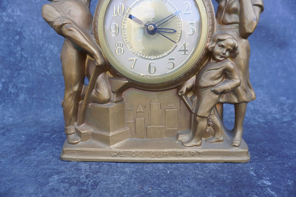 United Clock - We Do Our Part, Gibraltar Clock, Non Working A3302