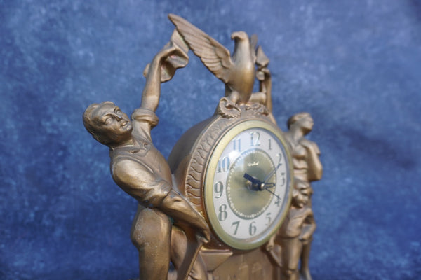 United Clock - We Do Our Part, Gibraltar Clock, Non Working A3302