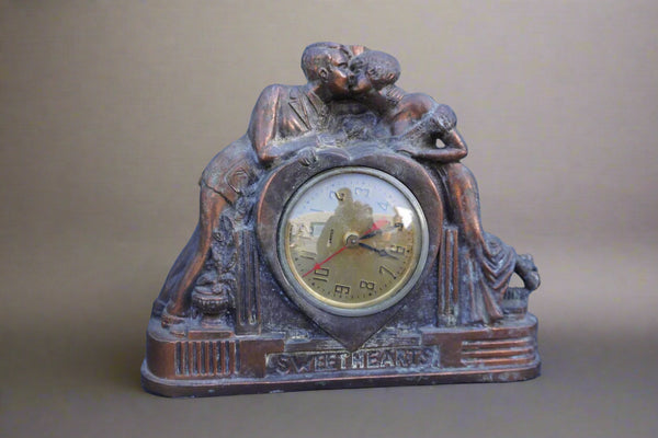 Sweethearts United Clock, Non-Working Condition A3305