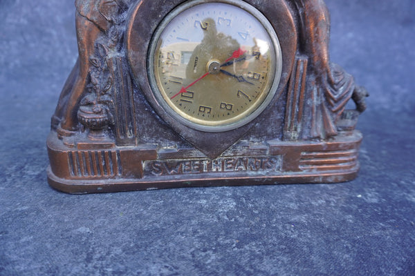 Sweethearts United Clock, Non-Working Condition A3305