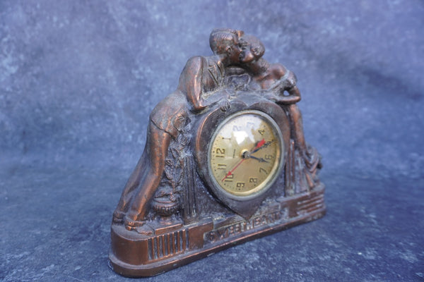 Sweethearts United Clock, Non-Working Condition A3305