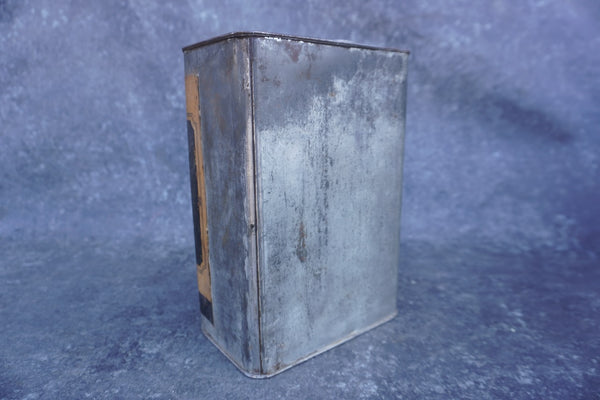 Signal Gas, One Gallon Oil Can, Silver, Rare Paper Label A3314