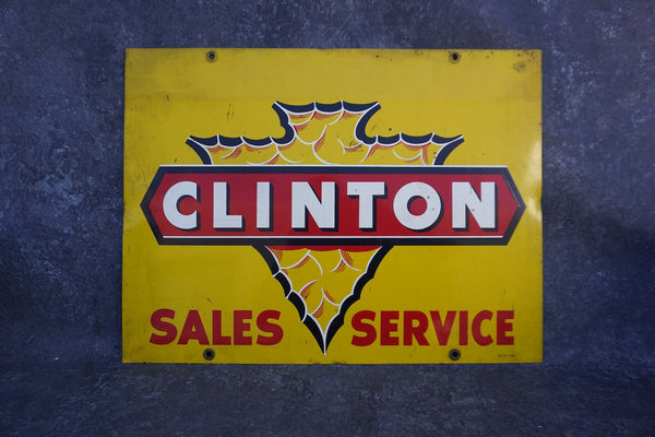 Clinton Service Chainsaw Signage, Double Sided A3315