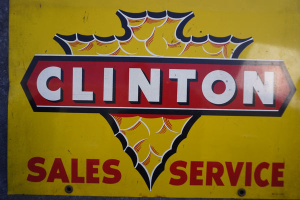 Clinton Service Chainsaw Signage, Double Sided A3315
