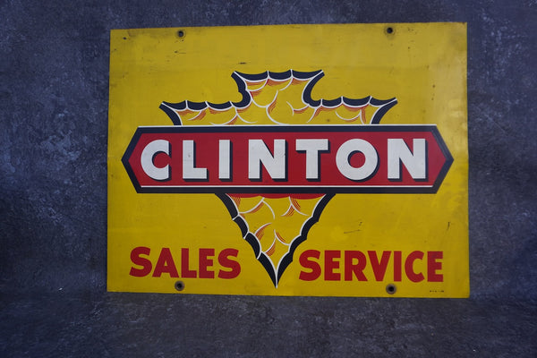 Clinton Service Chainsaw Signage, Double Sided A3315