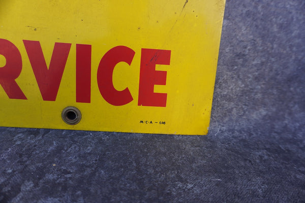 Clinton Service Chainsaw Signage, Double Sided A3315