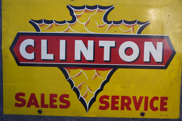 Clinton Service Chainsaw Signage, Double Sided A3315