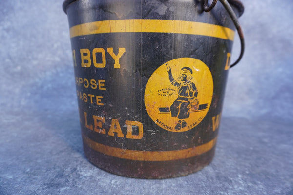 Dutch Boy White Lead Painting Bucket c.1920 A3316