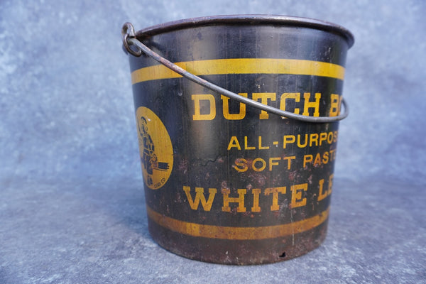 Dutch Boy White Lead Painting Bucket c.1920 A3316