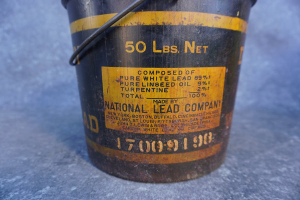 Dutch Boy White Lead Painting Bucket c.1920 A3316
