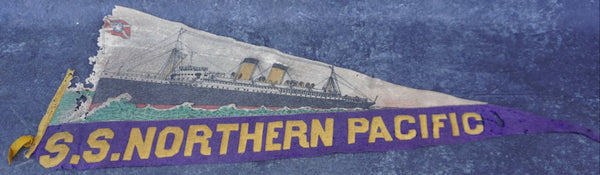 SS Northern Pacific Pennant c 1914 A3323
