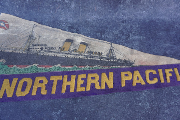 SS Northern Pacific Pennant c 1914 A3323
