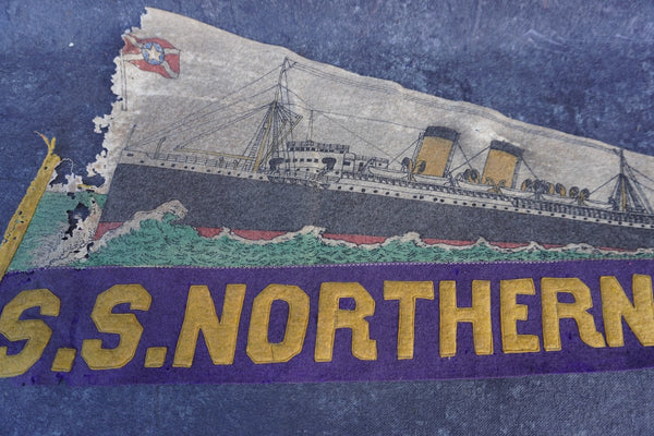 SS Northern Pacific Pennant c 1914 A3323