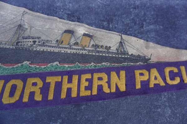 SS Northern Pacific Pennant c 1914 A3323